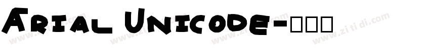 Arial Unicode字体转换